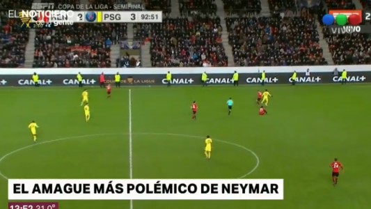 El amague más polémico de Neymar