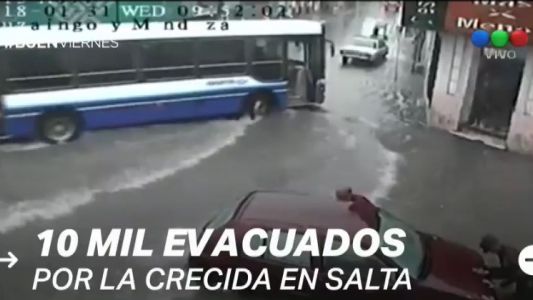 Salta: evacuaron a 10.000 personas por la crecida del río Pilcomayo