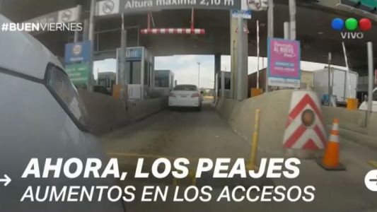 Aumentan los peajes en los accesos