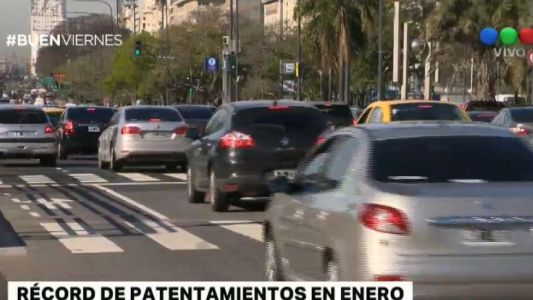 Patentamiento récord en enero