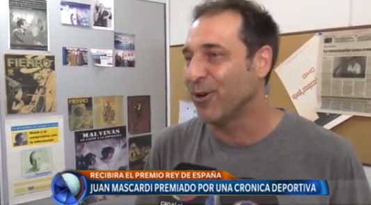 Periodista argentino ganó el premio Rey de España