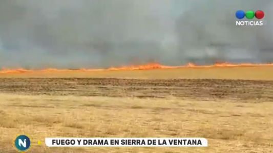 Incendios en Sierra de la Ventana: el fuego arrasó miles de hectáreas