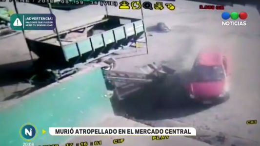 Murió atropellado en el Mercado Central