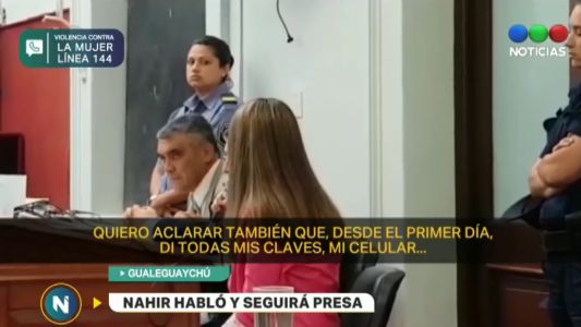 Así hablaba Nahir Galarza ante la jueza: "Desde el primer día di todas mis claves, mi celular"