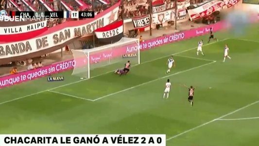 Chacarita le ganó a Vélez 2 a 0