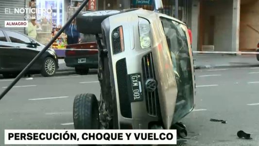 Persecución y choque en Villa Crespo