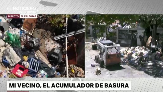 Remueven los residuos de un vecino acumulador en El Palomar