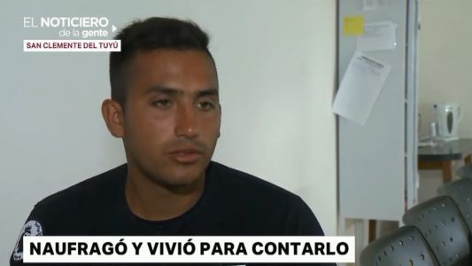 "Me pasó por irresponsable. Era la primera vez que usaba un kayak", dijo el joven que estuvo desaparecido en el mar