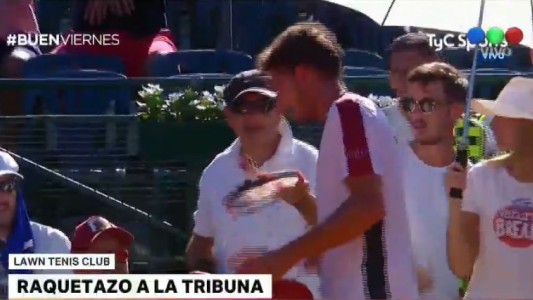 Presa de la ira, Carreño Busta arrojó su raqueta a la tribuna