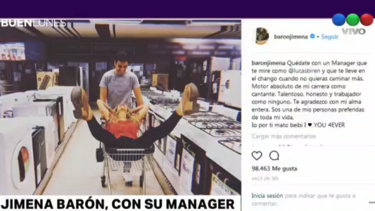 Jimena Barón y su manager: ¿romance en puerta?