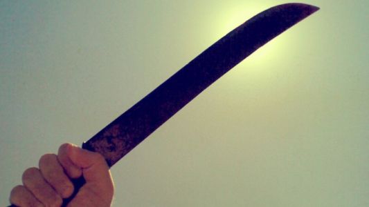Discutió con su mujer y la atacó con un machete