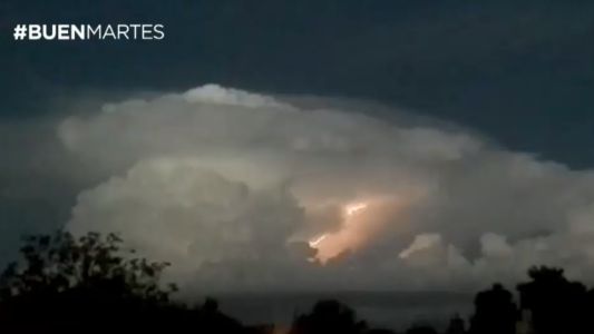 Fuerte tormenta eléctrica en Rosario