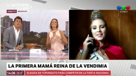 Por primera vez una joven mamá es la Reina de la Vendimia