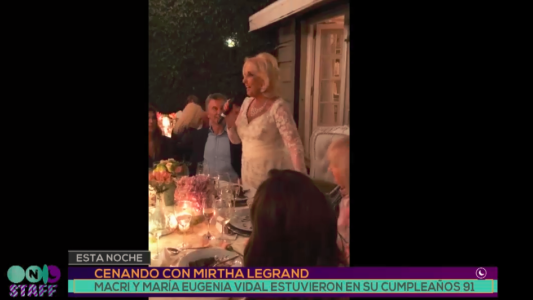 El gran festejo de cumpleaños de Mirtha Legrand