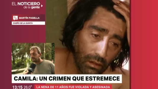 El padrastro de Camila, la nena violada y asesinada "Hablé un par de veces con el hombre, me pareció normal"