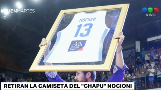 Retiraron la camiseta N°13 del Chapu Nocioni en la Selección