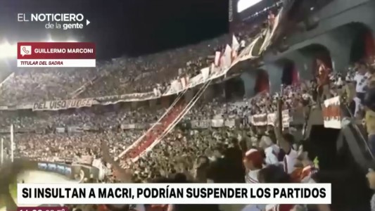 Analizan parar los partidos en los que insulten al presidente Macri