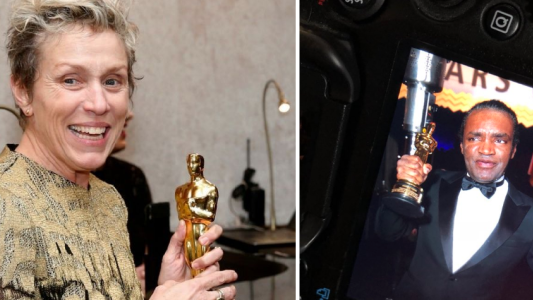 Quisieron robarle el Oscar a Frances McDormand y un fotógrafo lo recuperó