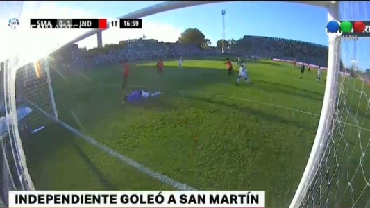 Independiente goleó a San Martín en San Juan