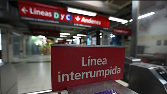 Paro de trabajadores del subte desde las 20