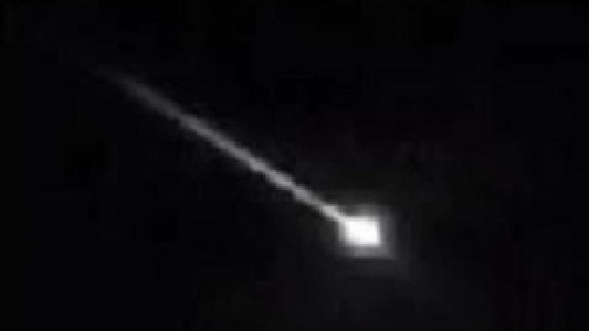 Salta: el video del momento en el que se desintegra un cohete chino en el cielo