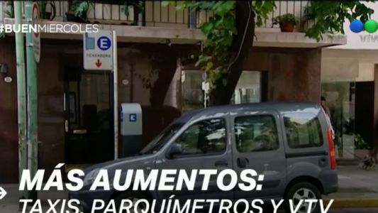 Aumentan taxis, parquímetros y VTV en Capital