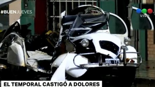 El temporal causó graves daños en Dolores