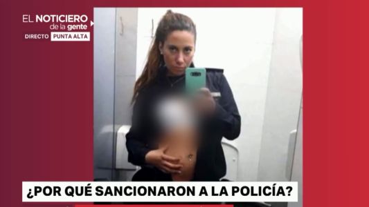 Habló la policía sancionada: "Es una foto privada, uno nunca espera que se suba a Internet"