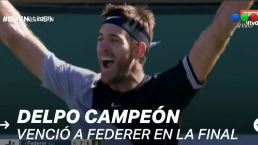 Del Potro hizo historia ante Federer y se llevó Indian Wells