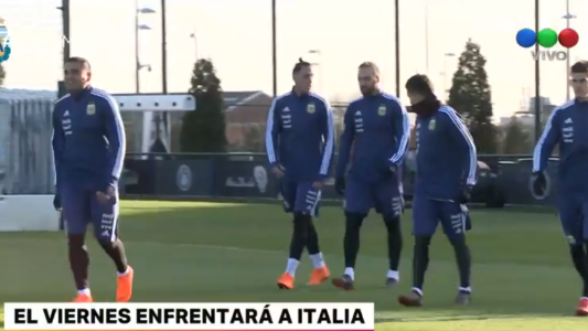 La Selección argentina se prepara para enfrentar a Italia: entrenamiento doble turno con Messi incluido