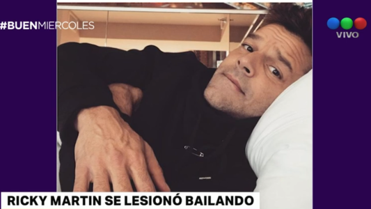 Ricky Martín se lesionó mientras hacía un baile hot