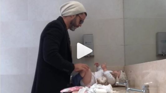 Video tutorial: así enseña Mariano Martínez a cambiar los pañales