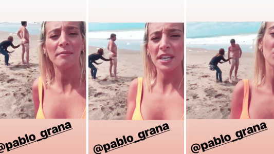 La venganza de Sol Pérez: escrachó a Pablo Granados en sunga en la playa