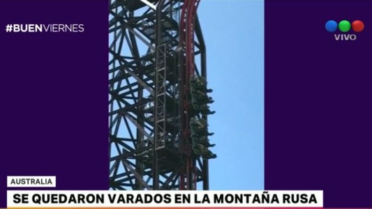 Seis personas quedaron atrapadas en una montaña rusa de Australia