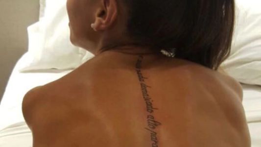 El tatuaje extremo de Cinthia Fernández