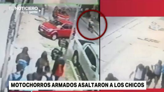 Corredor inseguro: motochorros asaltaron a estudiantes a metros del colegio