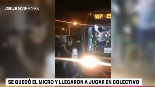 Llegaron en colectivo y ganaron igual