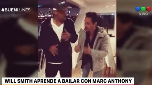 Will Smith aprende a bailar con Marc Anthony