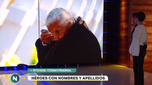 Héroes con nombres y apellidos: las fotos de una visita histórica