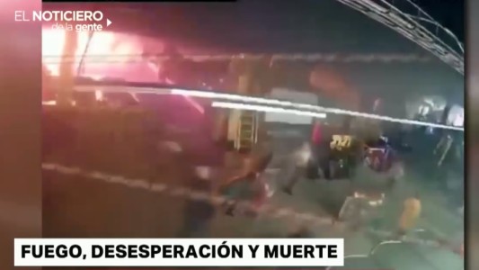 Así comenzó el incendio del centro comercial en Rusia