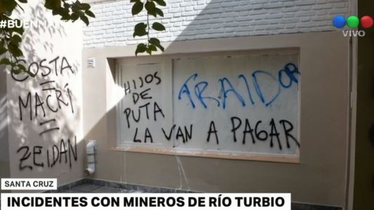 Incidentes con mineros de Río Turbio: secuestraron a funcionarios y agredieron a policías