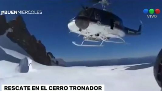 Rescataron a escaladores que habían caido en una grieta en Tierra del Fuego