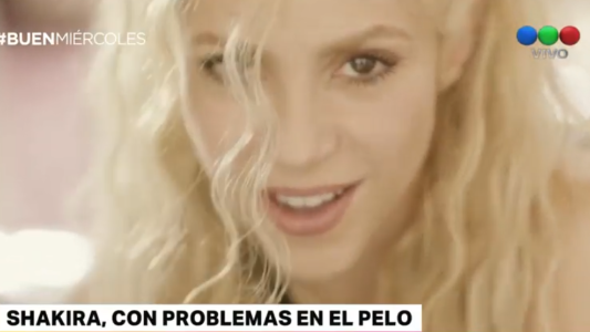 Shakira, con problemas en el pelo