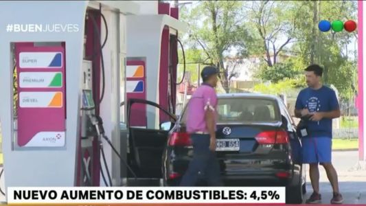 Los combustibles aumentan 4,5%