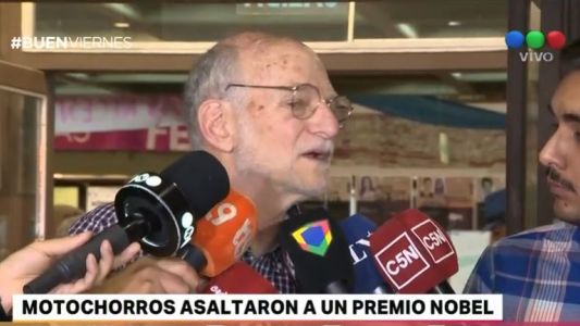 Motochorros asaltaron al último ganador del Nobel de Medicina