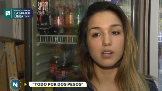 Video: golpeó brutalmente a una kiosquera porque no le aceptó un billete de 2 pesos