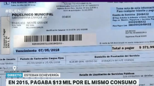 Un hospital debe pagar 372 mil pesos por el agua