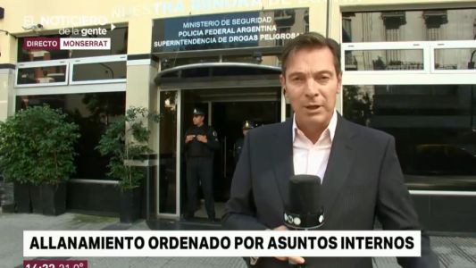 Operativo antinarcóticos: la Policía allanó a la Policía