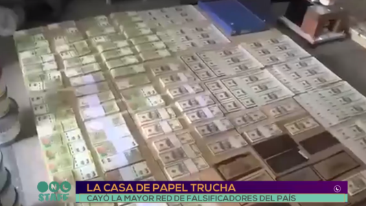"La casa de papel trucha": cayó la mayor red de falsificadores del país