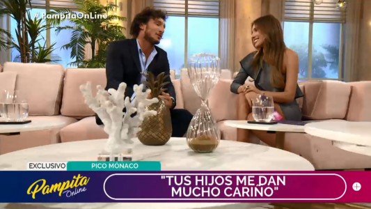 Pico Mónaco se emocionó al ser entrevistado por Pampita: "Juego a ser padre con tus hijos"
